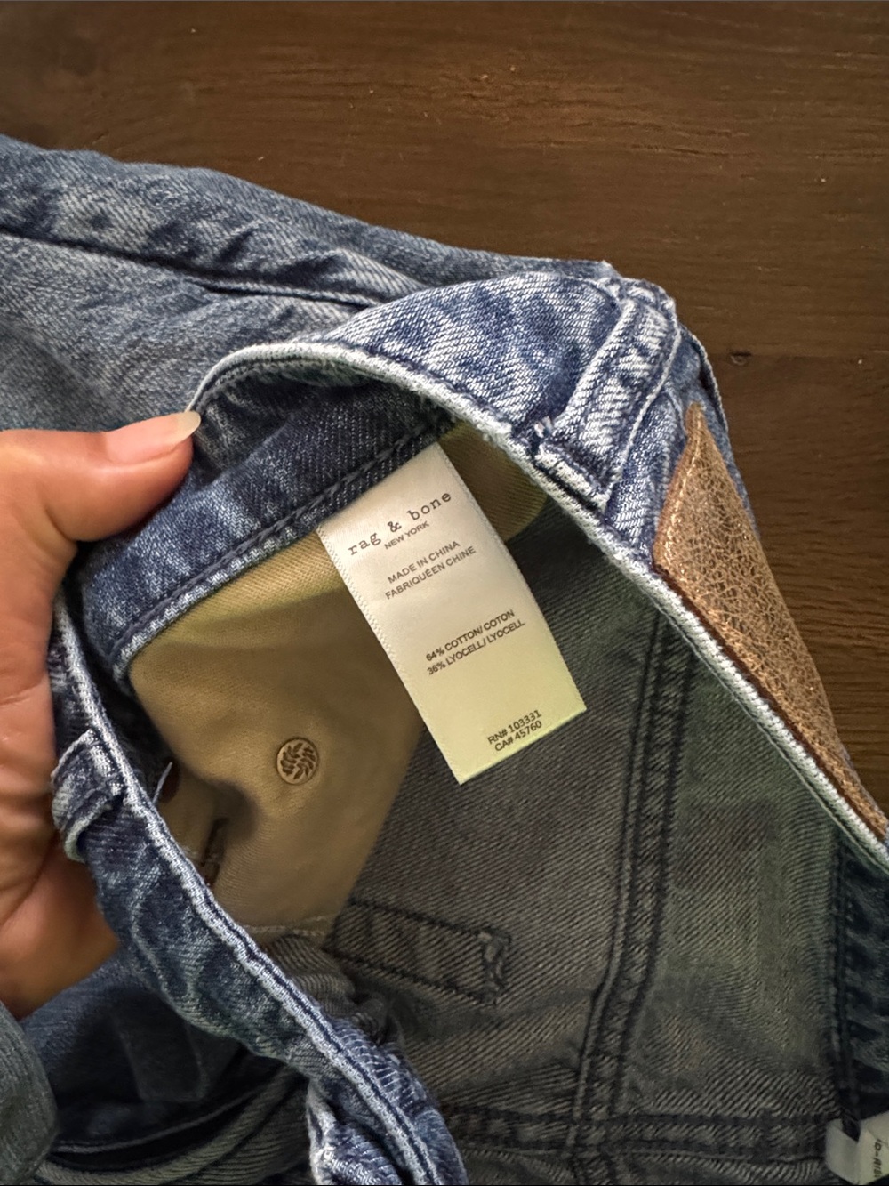 Rag & Bone Featherweight Logan wide leg jeans size 30 - Picture 6 of 16